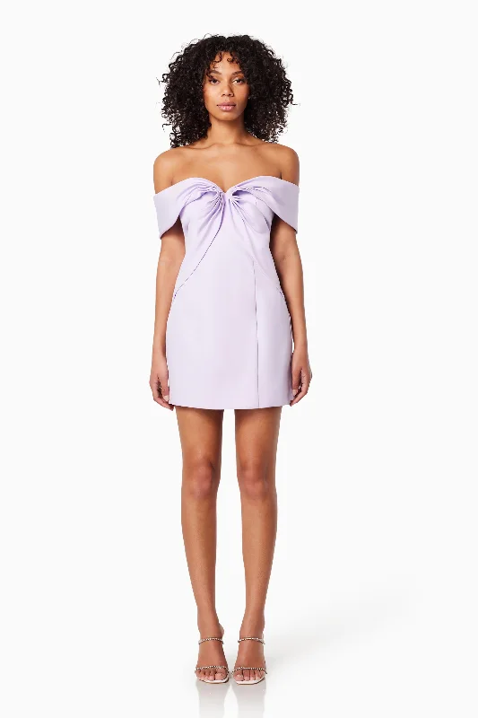 New In This Season Stockholm Strapless Mini Dress In Purple Sophisticated Cut