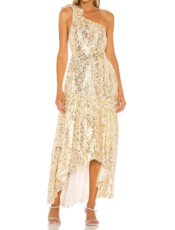 Fashionable Comfort Promotions Amelia Gown In Azalea Gold Limited - Edition Drops