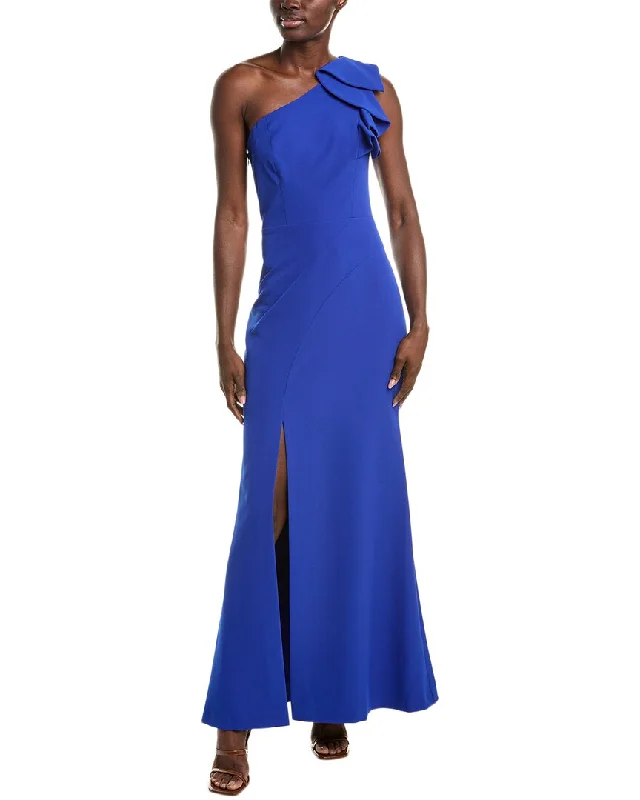 Sophisticated Style Offers Eliza J Laguna Crepe Gown Boho Chic