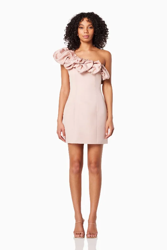 Seize Bargains Franki Fitted Mini Dress In Pink Vintage Retro Party Wear