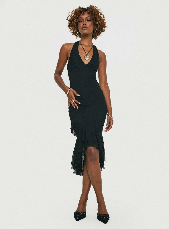 Shop The Hottest Deals Amadeus Midi Dress Black Exquisite Craftsmanship