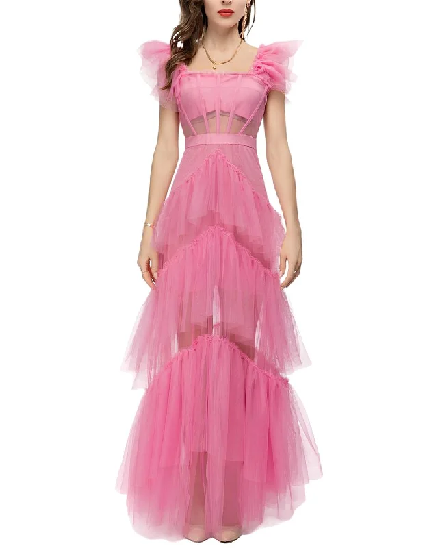 Budget-Friendly Fashion Adele Berto Gown Romantic Detailing