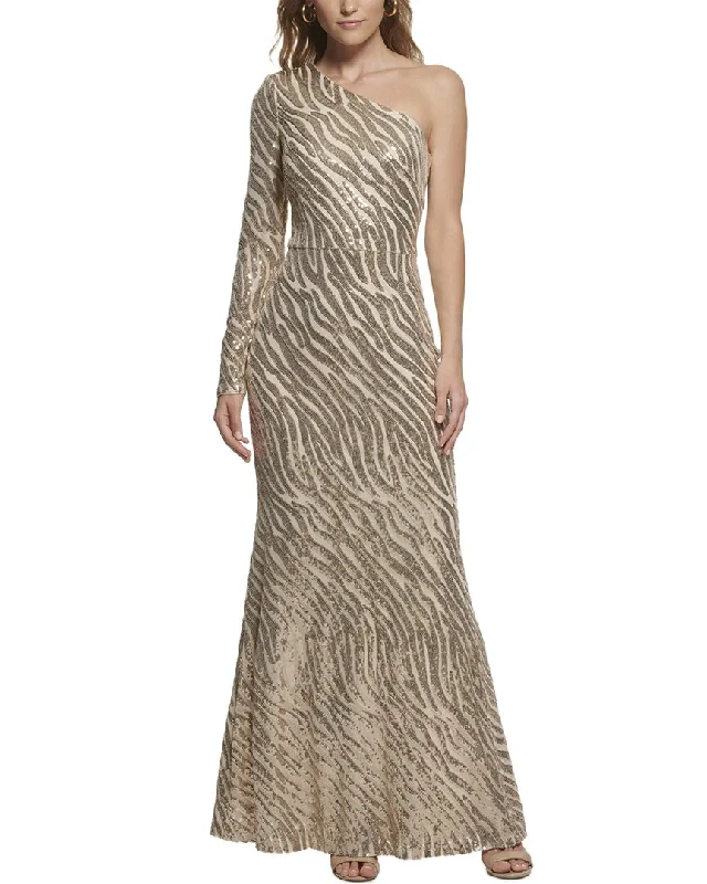 Smart Casual Deals Vince Camuto Sequin Gown Bohemian Vibe