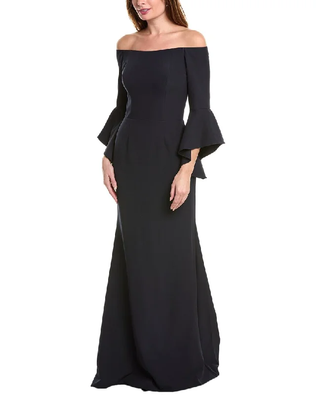 Exclusive Deals Online Rene Ruiz Off-The-Shoulder Gown Luxury Style