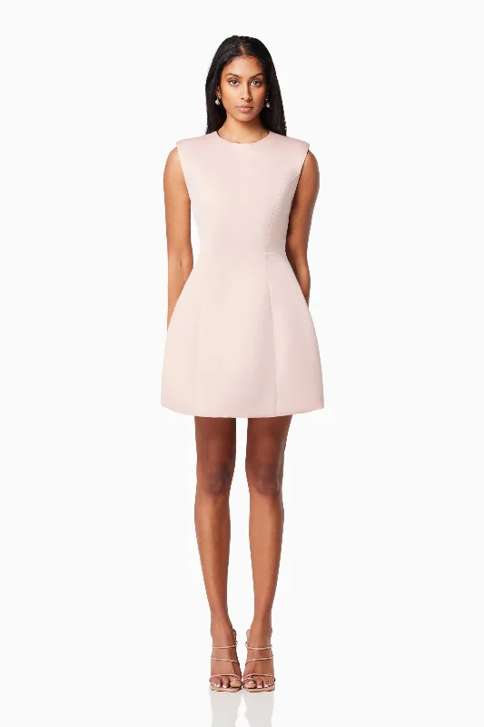 Shop Sale Items Pop Flared Mini Dress In Pink Feminine Flow