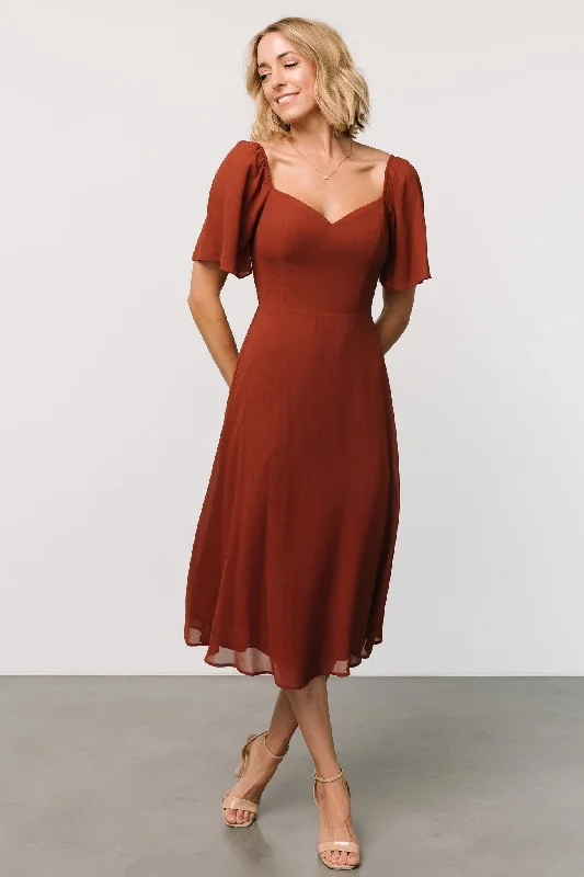 Flash Sales Colette Sweetheart Midi Dress | Cinnamon Luxury Style