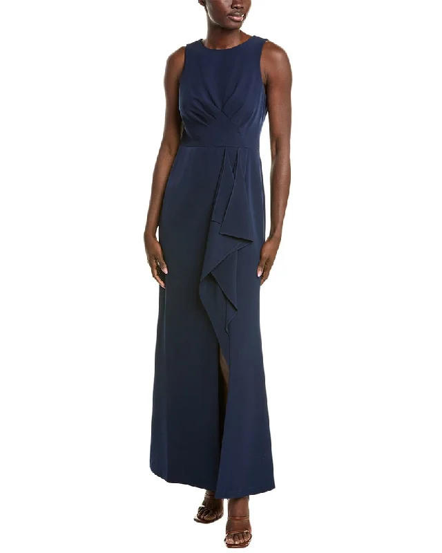 Chic Style Discounts Eliza J Laguna Crepe Gown Grab Romantic Date - Night Styles Now