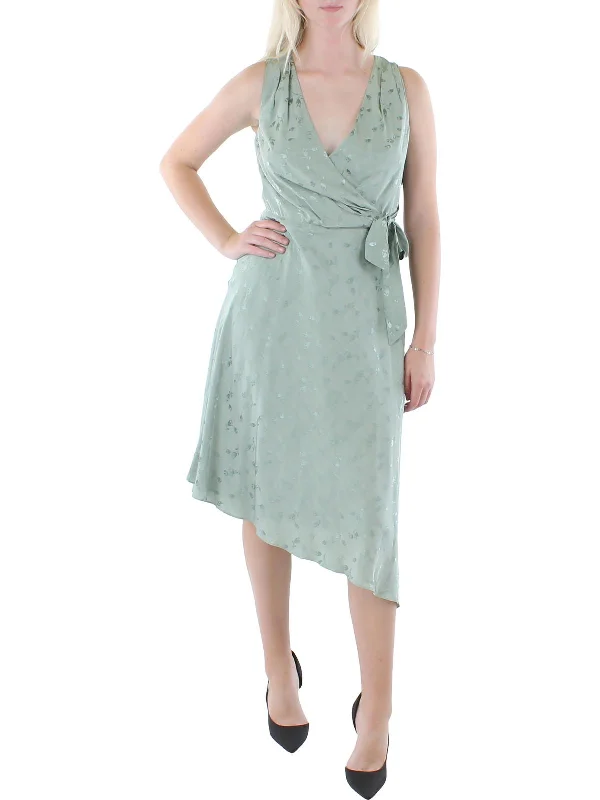 Special Offers, Don't Miss Womens Surplice Side Tie Midi Dress Effortless Style