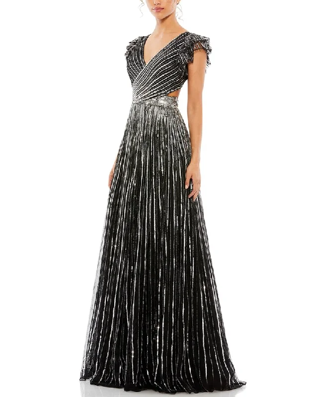 Mega Sale Mac Duggal A-Line Gown Soft Textures