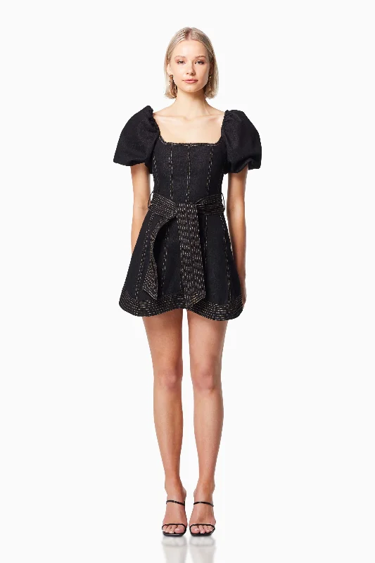 Casual Yet Chic Sales Adriatric Mini Dress in Black Effortless Comfort