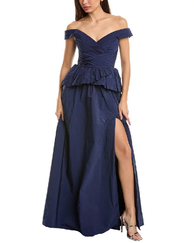 Athleisure Style Sale Marchesa Notte Off-Shoulder Taffeta Ballgown Vintage Charm