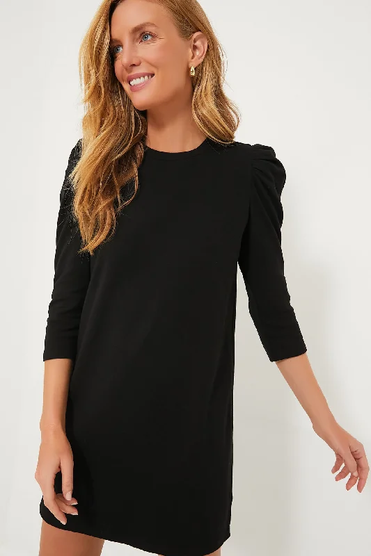 Fashion Forward Black Vesty Mini Dress Big Savings on Minimalist Office Styles