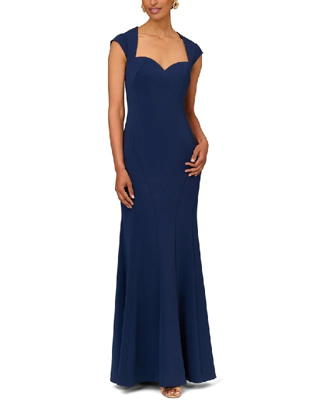 Luxe Style Discounts Aidan Mattox Cap Sleeve Gown Fashion-Forward Style