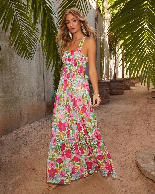 Best-Sellers Emelia Floral Print Maxi Dress Statement Piece