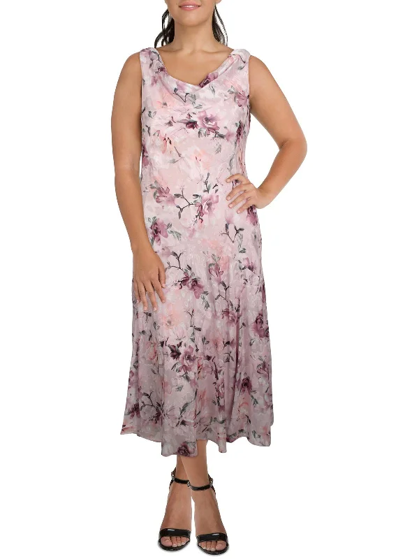 Huge Price Cut Womens Floral Print Maxi Evening Dress Seasonal Trend