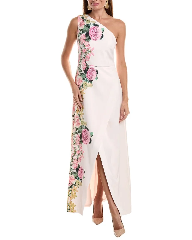 Summer Fashion Kay Unger Carissa One-Shoulder Gown Ethnic Cultural Event Wear