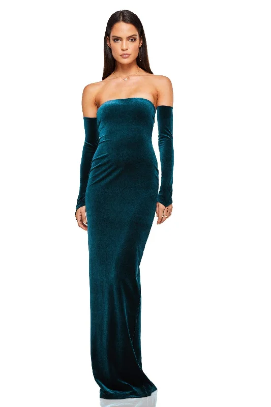 The Good Stuff Nookie Majesty Gown - Teal Alluring Design