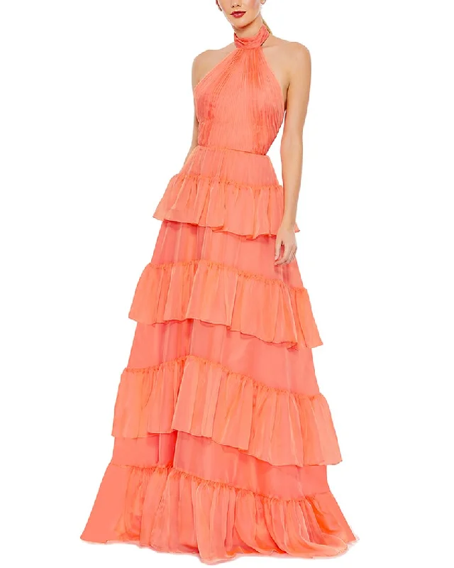 Clearance Event Mac Duggal Tiered Gown Fashion-Forward Style