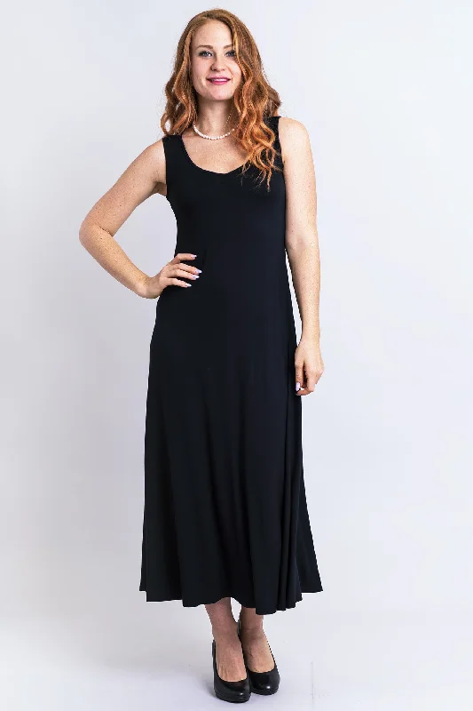 Limited Edition Lanai Sleeveless Dress, Black, Bamboo Weekend Special