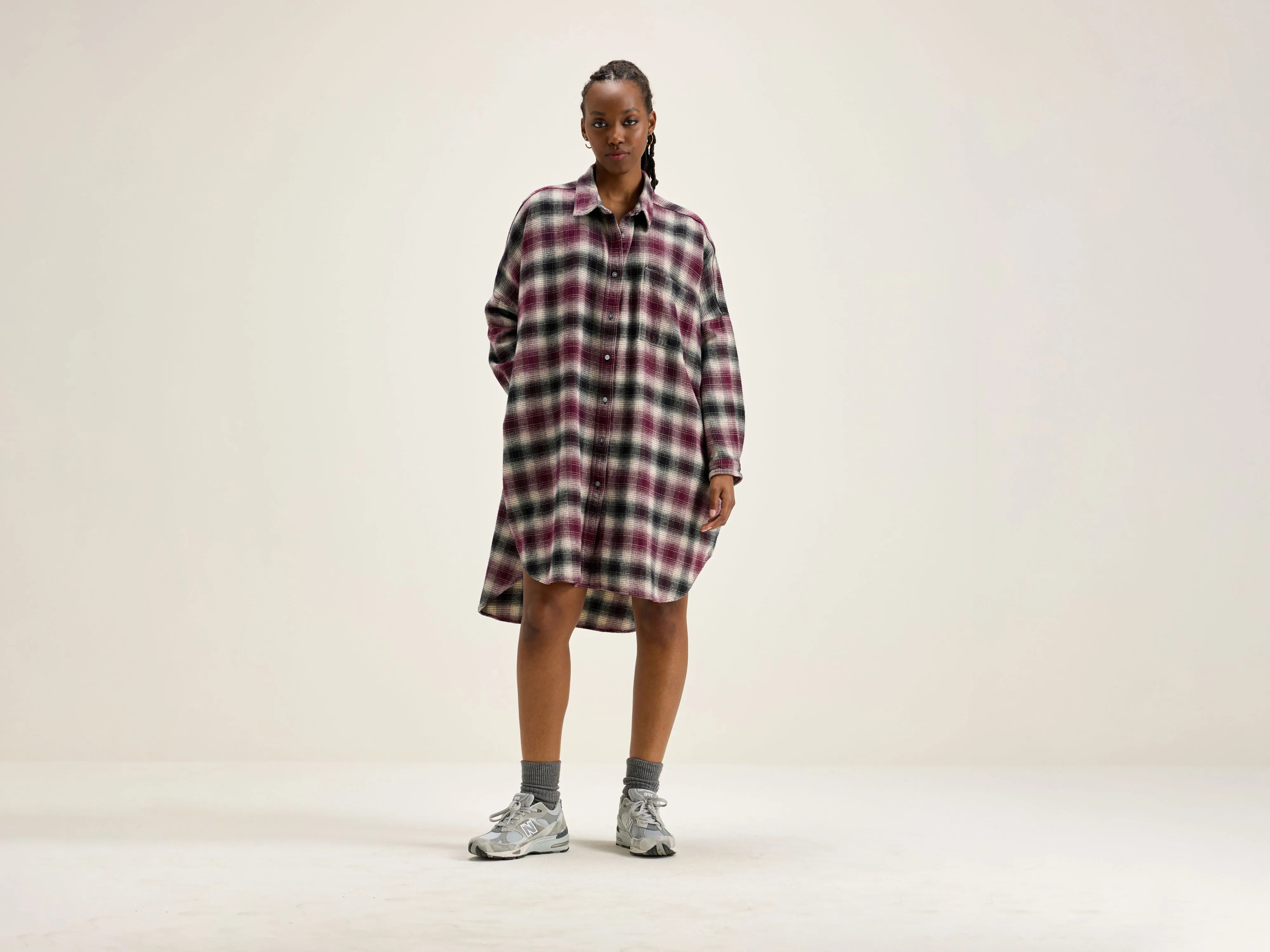 Elevated Casual Discounts Genk shirt dress (242 / W / CHECK O) Statement Piece