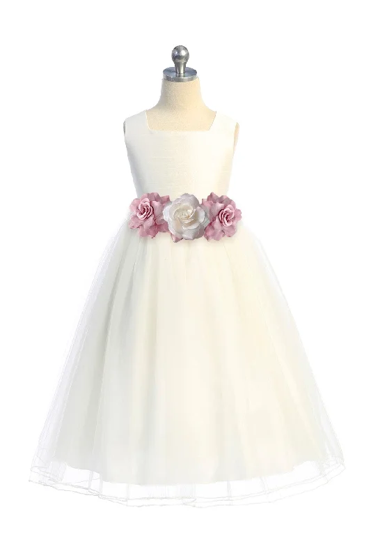 Statement Fashion Offers Big Girls Ivory Poly Silk Tulle Junior Bridesmaid Dress 8-14 Weekend Special