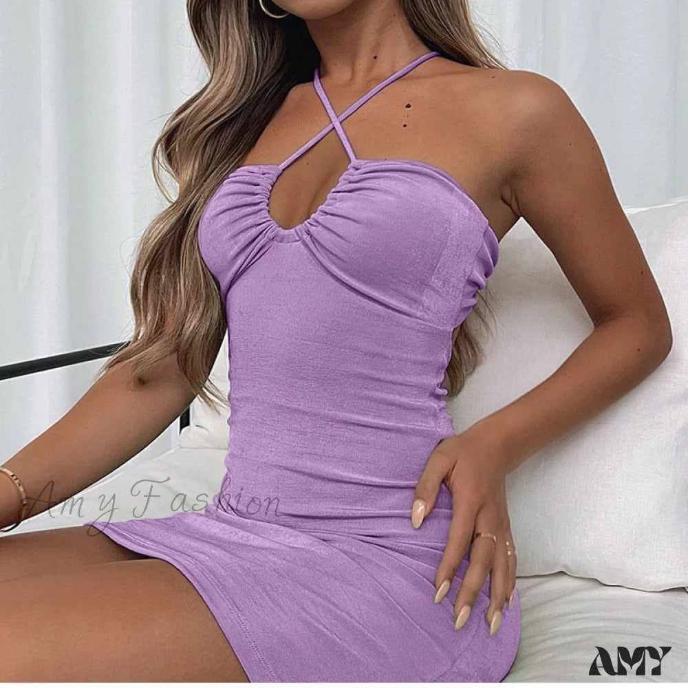 Seasonal Style Discounts Amy Fashion - Sleeveless Cut Out Sexy Summer Dress Effortless Style