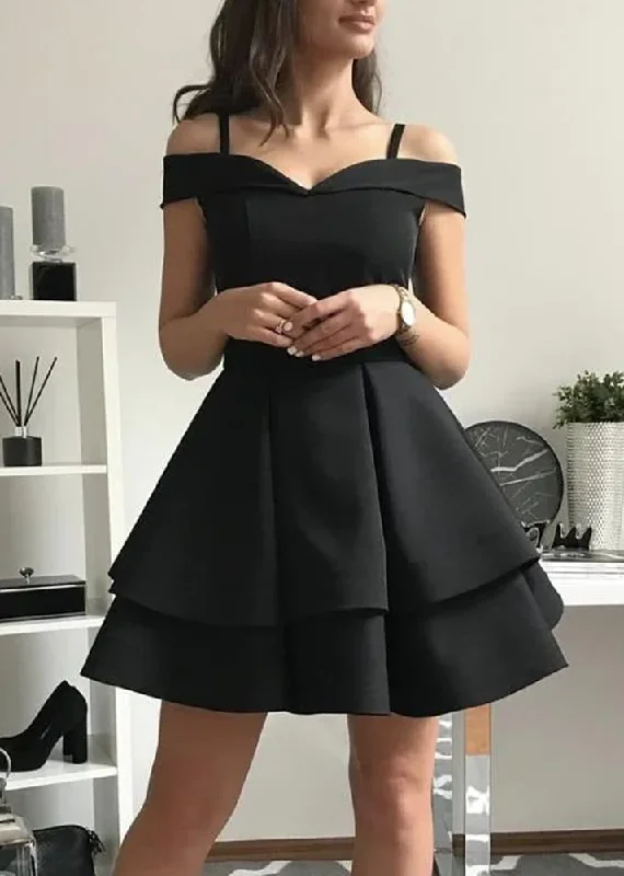 Exclusive Designer Style Deals Women Satin Prom Dresses Short Cocktail Gowns Girls Layered Homecoming Dresses Short Graduation Dress YHD300 Effortless Comfort