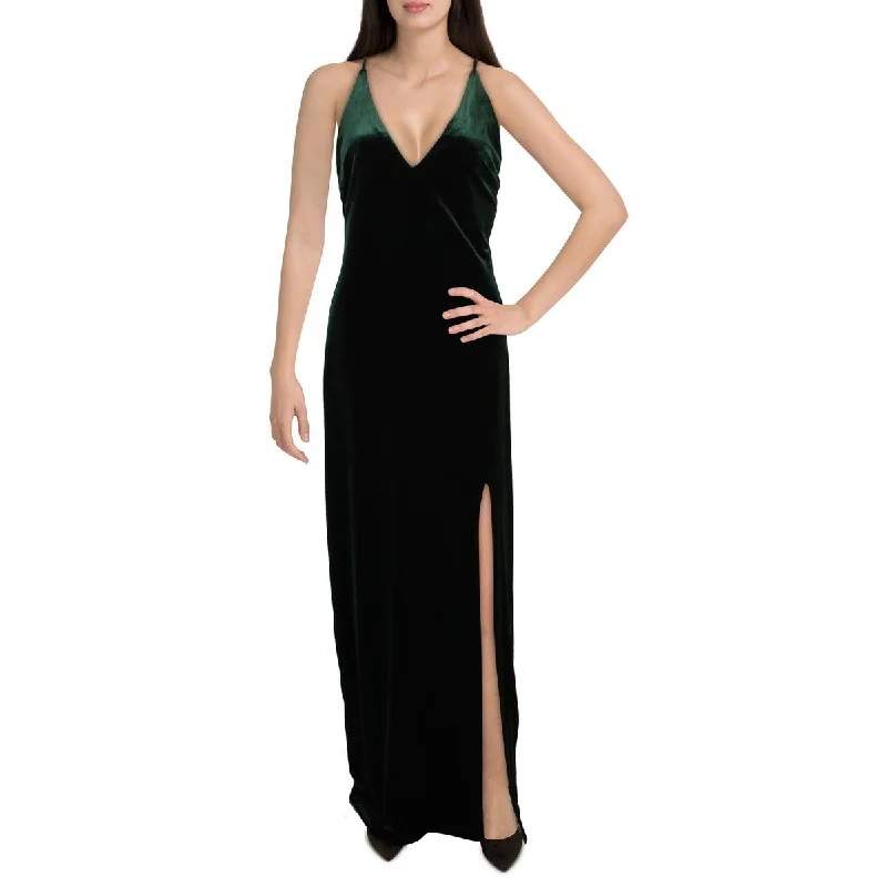 Glamorous Fashion Offers Juniors Womens Velvet Sleeveless Evening Dress Parisian Effortless Chic Style