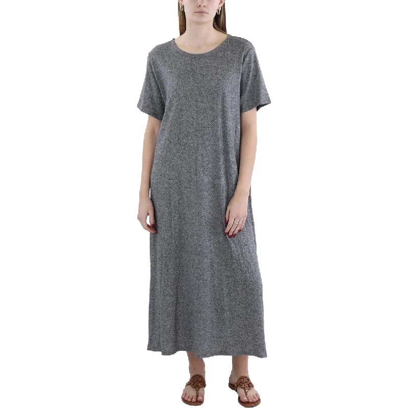 Flash Sales Womens Space Dye Midi T-Shirt Dress Feminine Elegant