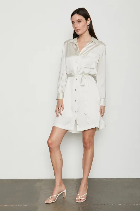 Must-Have Style Discounts Bailey 44 Kalia Mini Shirt Dress in CrÃ¨me Summer Fashion