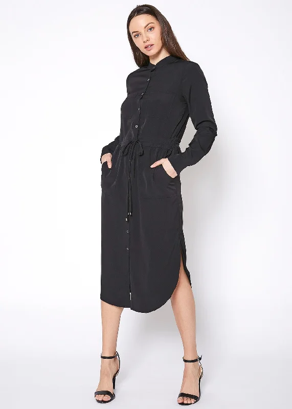 Athleisure Style Sale Women's Long Mock Neck Shirt Dress Luxury Style