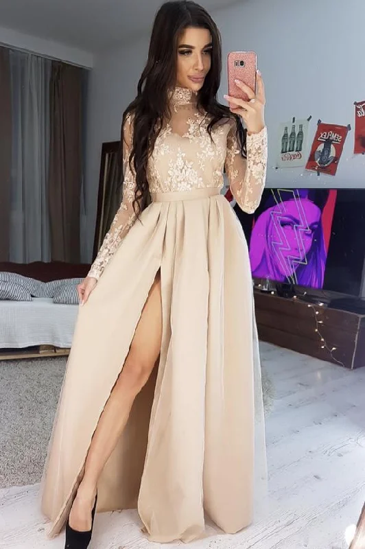 Flash Sale, Don'T Miss Stylish lace long sleeve prom dress lace evening dress   cg18050 Boho Chic