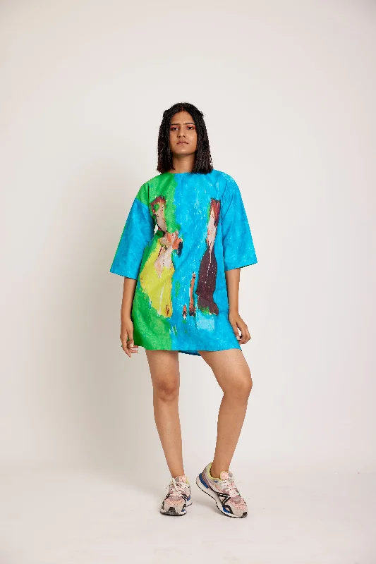 Fresh Styles, Fresh Deals Chilling in Candolim ( T-shirt dress ) Luxe Layering