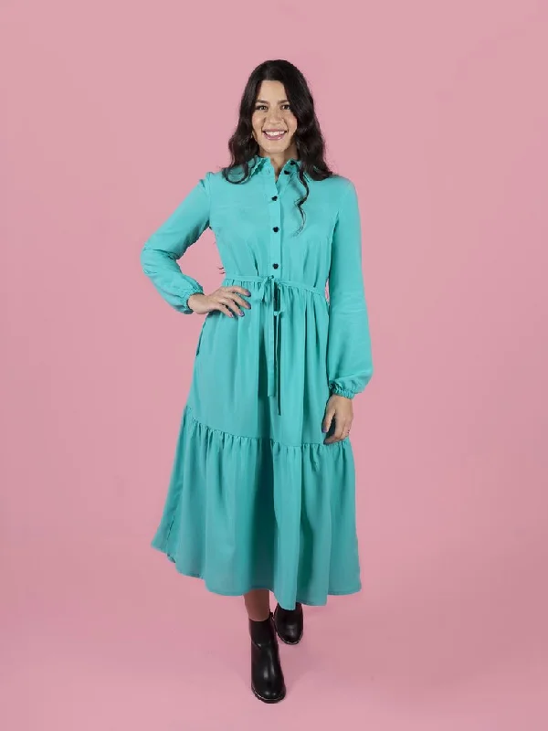 Playful Fashion Offers Tilly and the Buttons Lyra Shirt Dress Sophisticated Cut