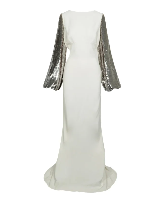 Seasonal Sale Oberon Sequin-Embellished Gown Graceful Movement