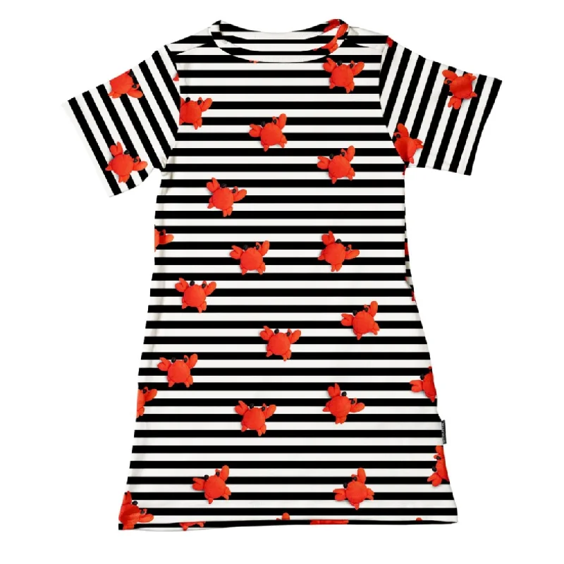 Premium Fashion SNURK Clay Crab T-shirt Dress Kids Cottagecore Rustic Charm Style