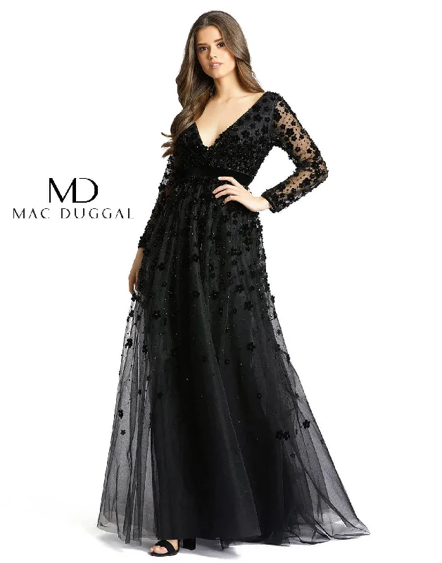 Casual Chic Mac Duggal Mother of the Bride Long Dress Sale Bold Silhouette