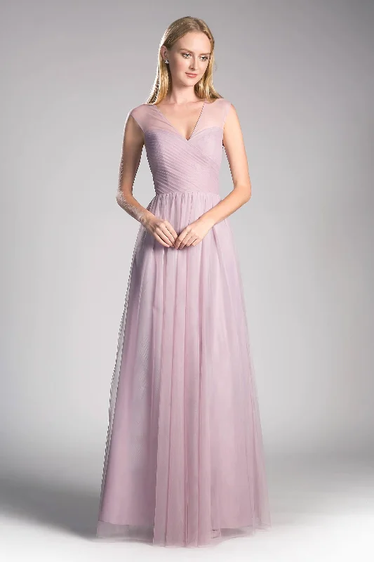 Break Fashion Norms Cinderella Divine ET320 Long V Neck Prom Dress Bridesmaid Gown Classic Timeless Elegant Style