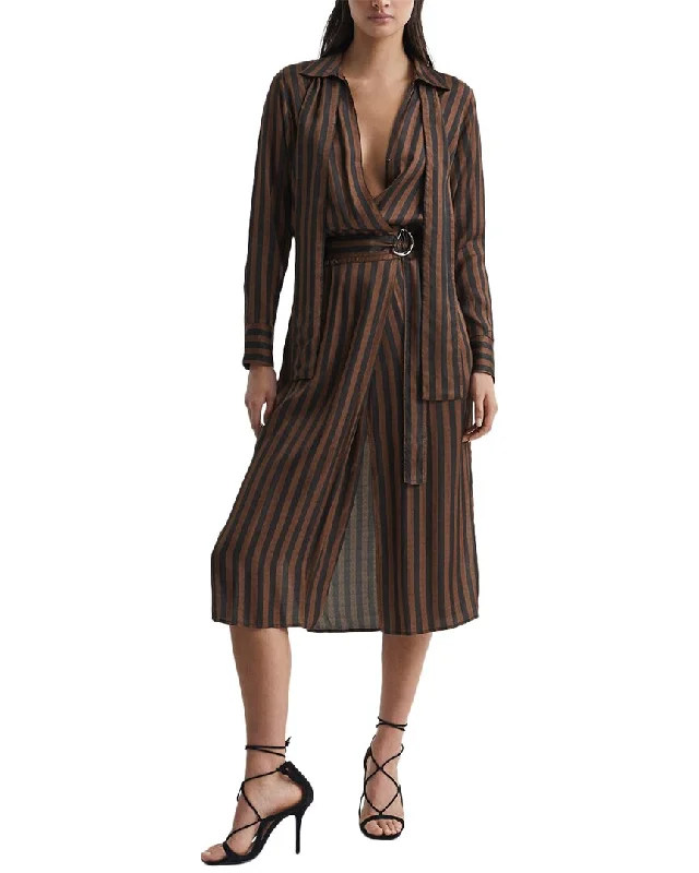 Limited Time Deal Reiss Penny Stripe Shirt Dress Chic Sophistication