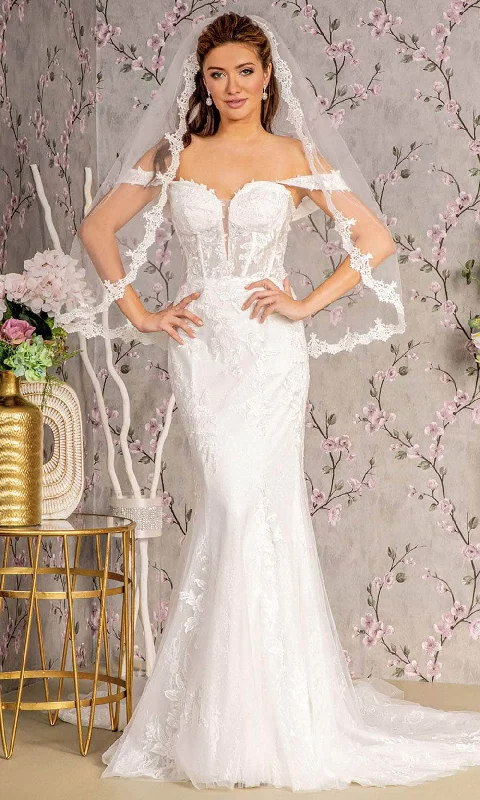 Sophisticated Fashion GLS by Gloria Bridal GL3488 - Corset Bodice Mermaid Bridal Gown Subtle Sophistication